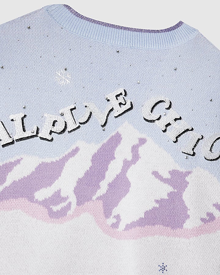 Girls Purple Snow Queen Cardigan