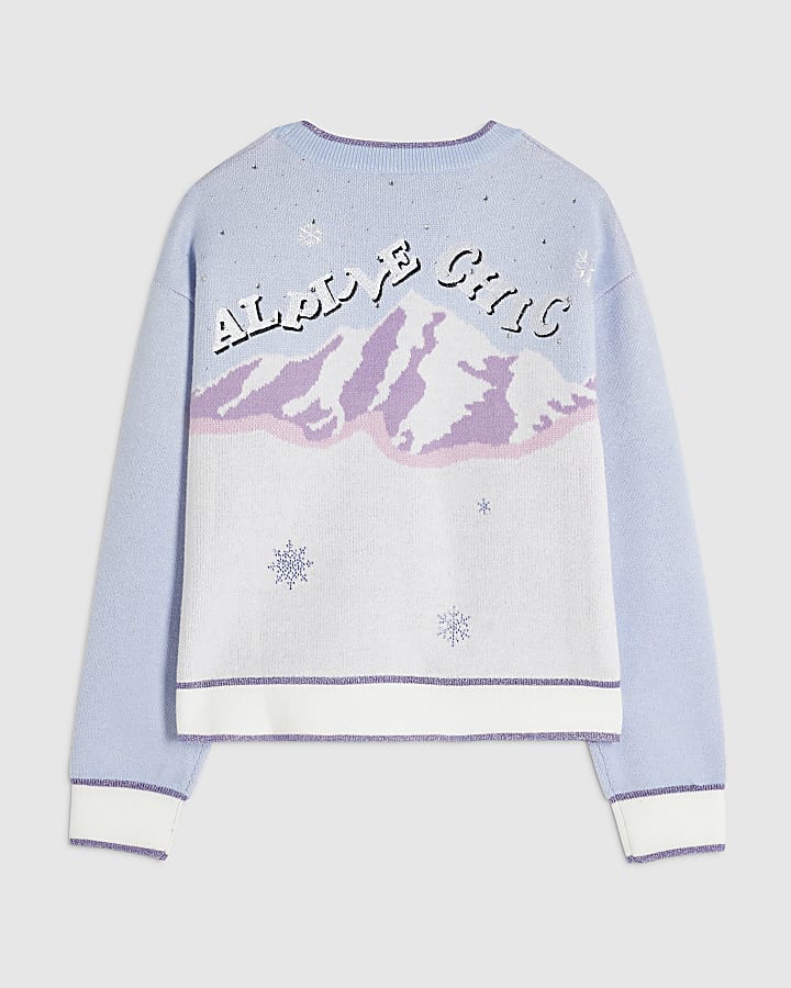 Girls Purple Snow Queen Cardigan