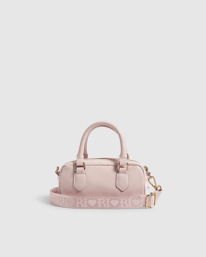 Girls Pink Multi Charm Crossbody Bag
