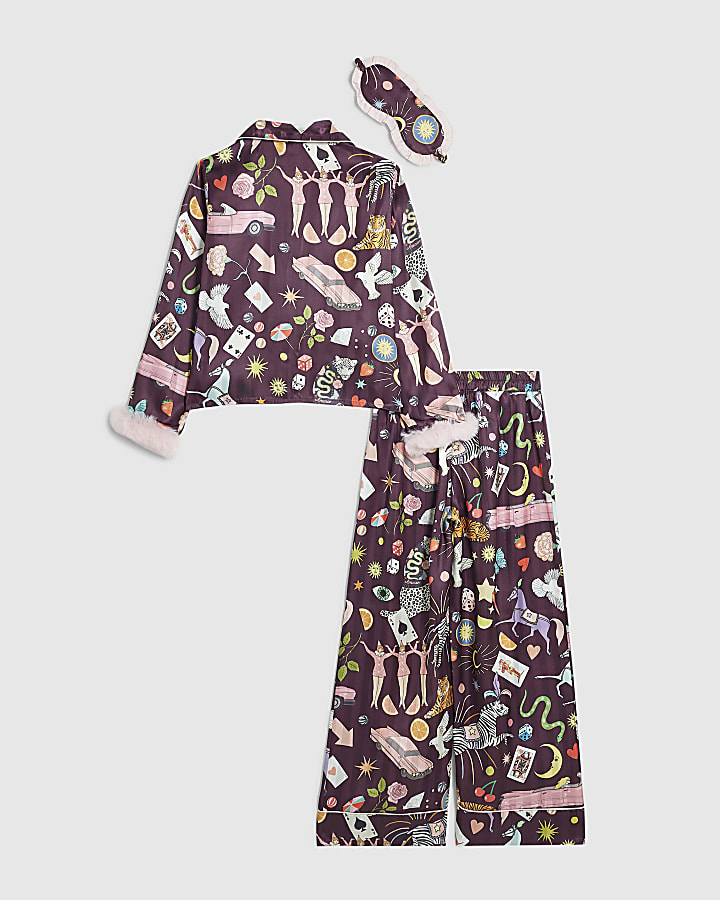 Girls Purple Mystical Pyjama Set