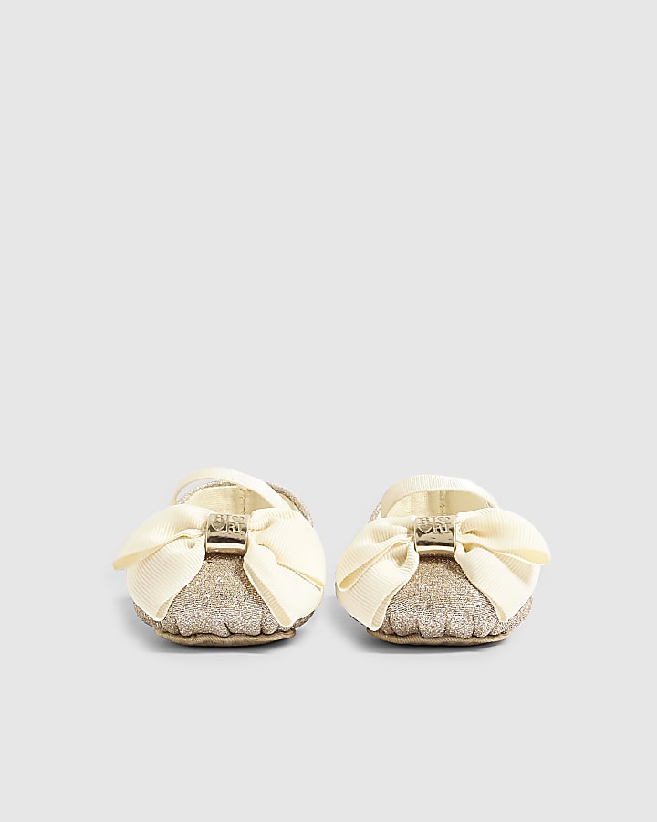 Baby Girls Cream Ballerina Shoes