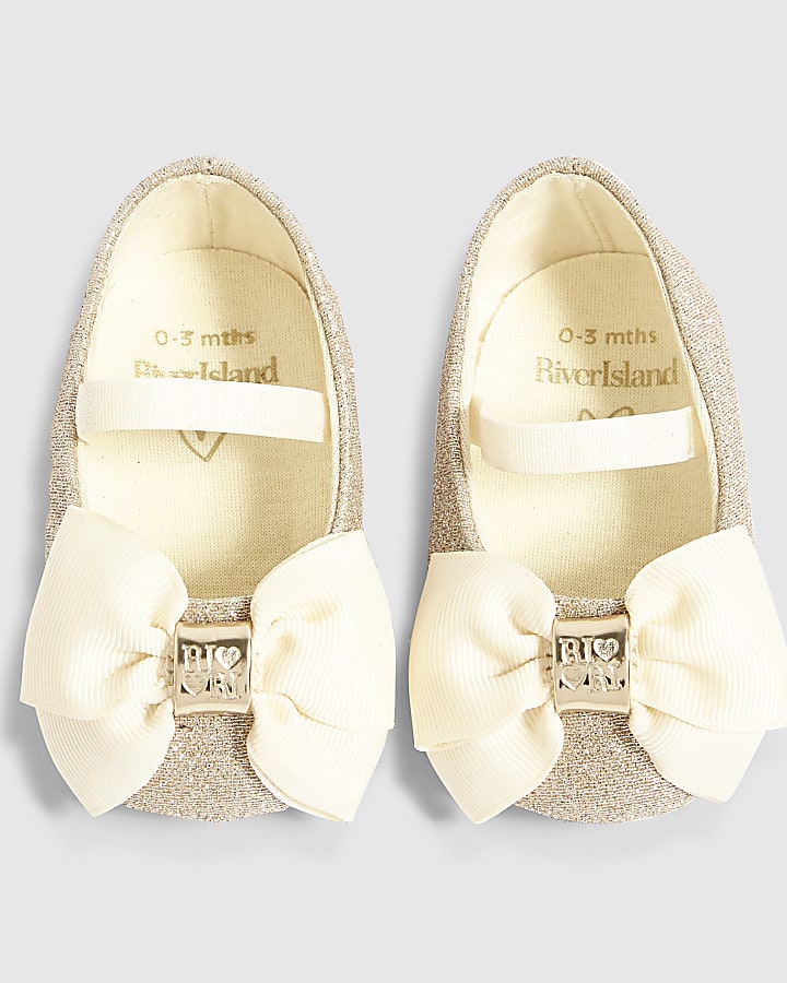 Baby Girls Cream Ballerina Shoes
