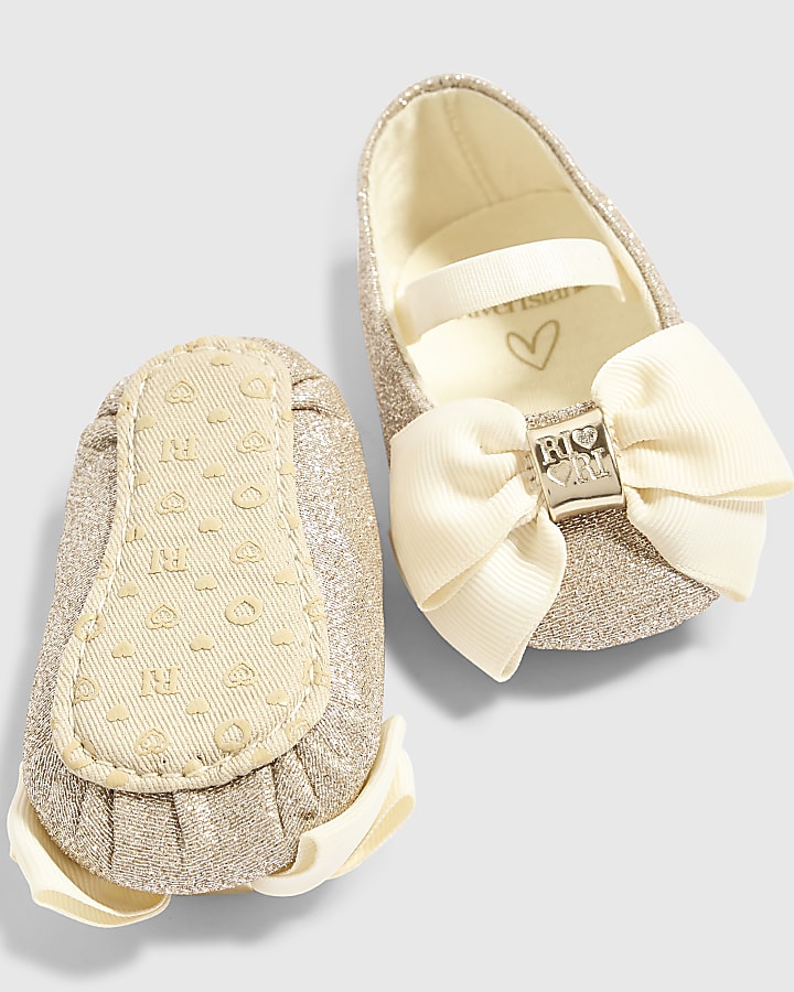 Baby Girls Cream Ballerina Shoes