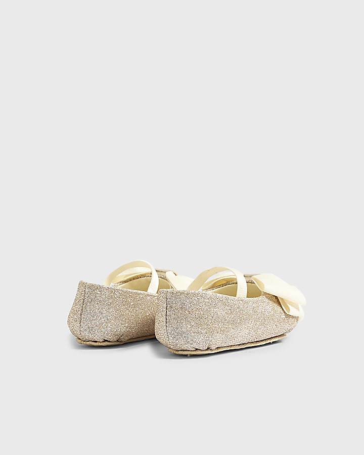 Baby Girls Cream Ballerina Shoes