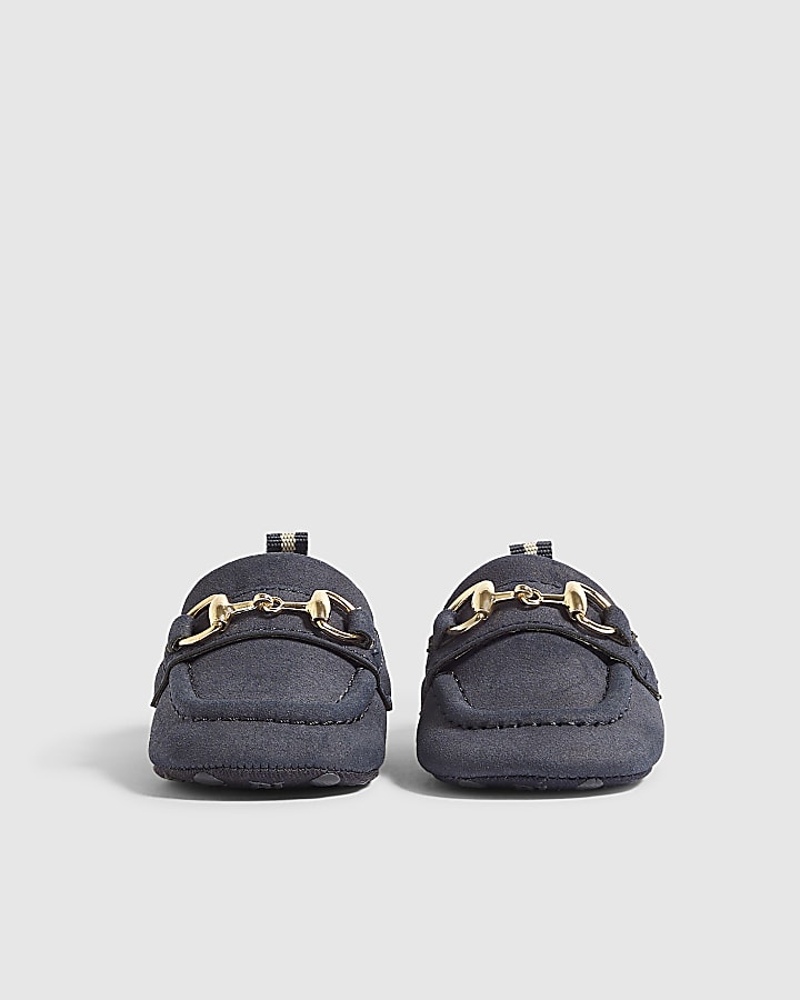 Baby Boys Navy Snaffle Loafers