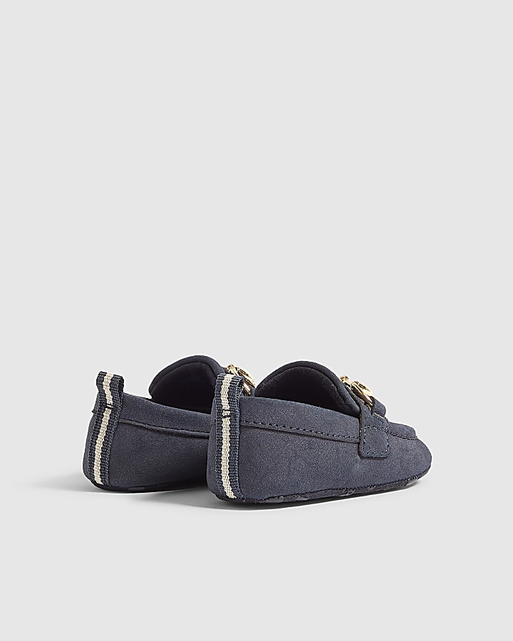 Baby Boys Navy Snaffle Loafers