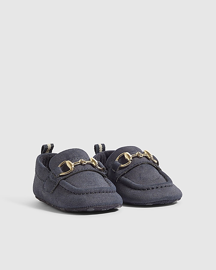 Baby Boys Navy Snaffle Loafers