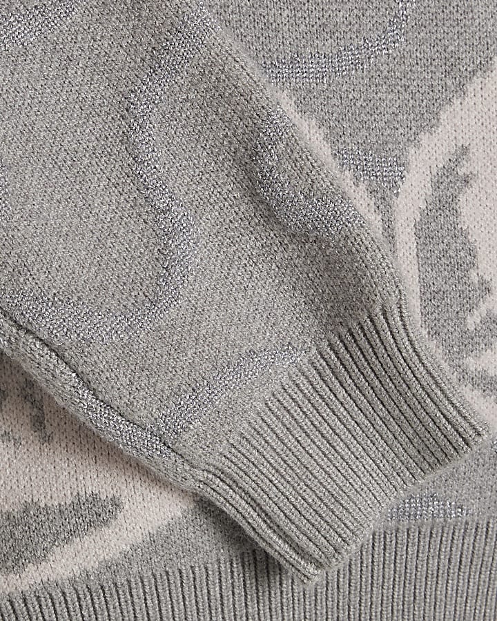 Girls Grey Swan Jumper
