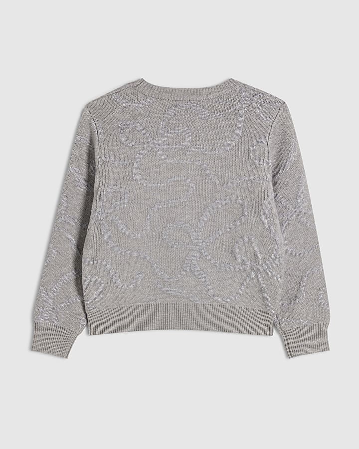 Girls Grey Swan Jumper
