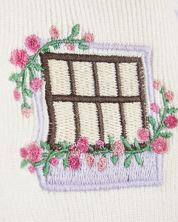Baby Girls Cream Knit House Cardigan Set