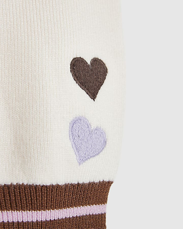 Baby Girls Cream Knit House Cardigan Set