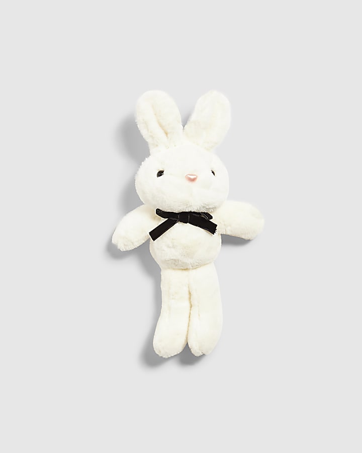 White Bunny Keyring