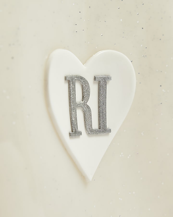 Girls Cream RI Heart Wellies