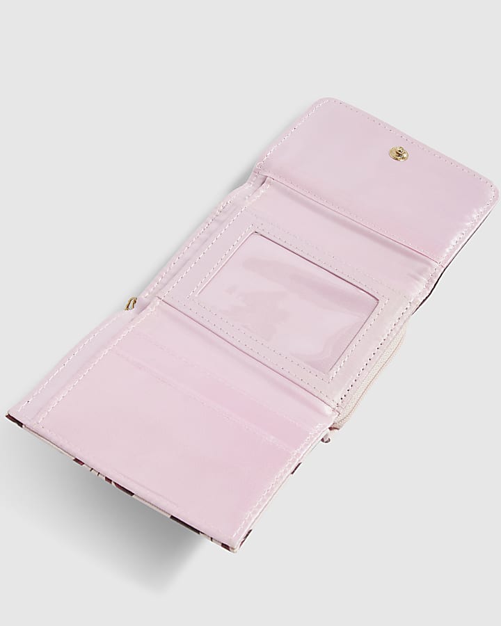 Girls Pink Cherry Bow Purse