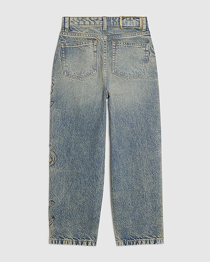 Boys Blue Applique Jeans