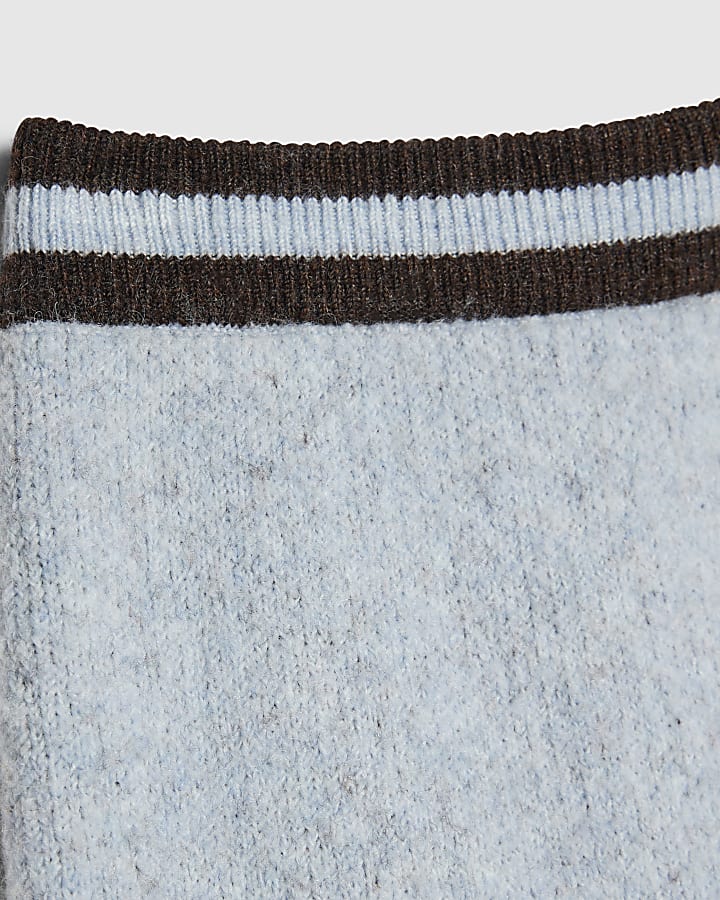 Girls Blue Diva Mood Embellished Trousers