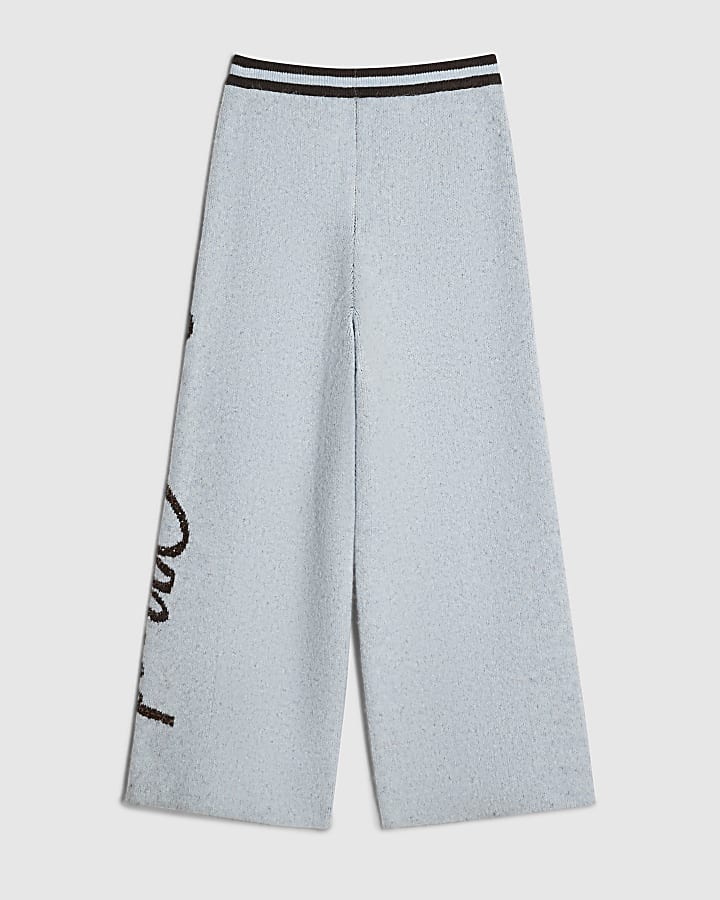 Girls Blue Diva Mood Embellished Trousers