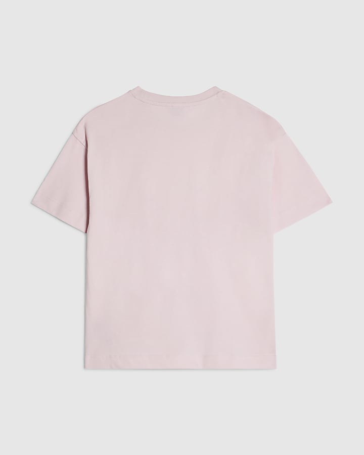 Girls Pink Boba Matcha Duo T-Shirt