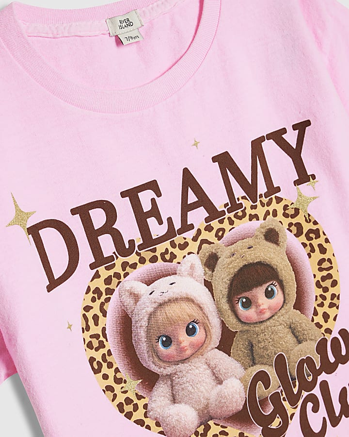 Girls Pink Dreamy Dolls T-Shirt