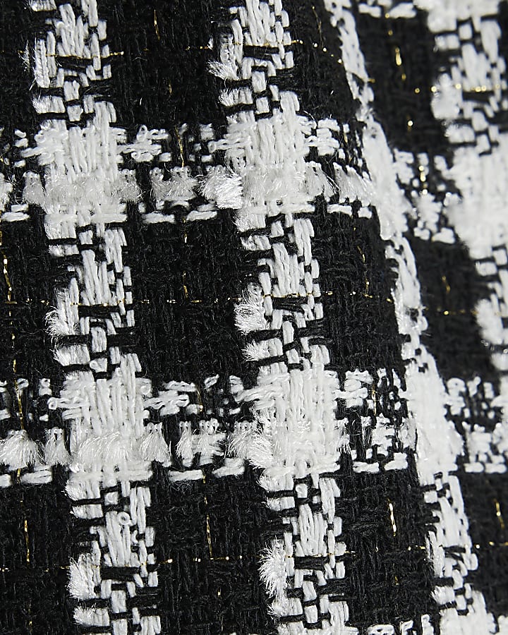 Girls Black Boucle Skirt