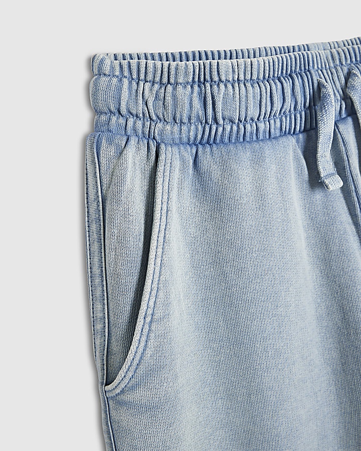 Girl Blue Washed Denim Joggers