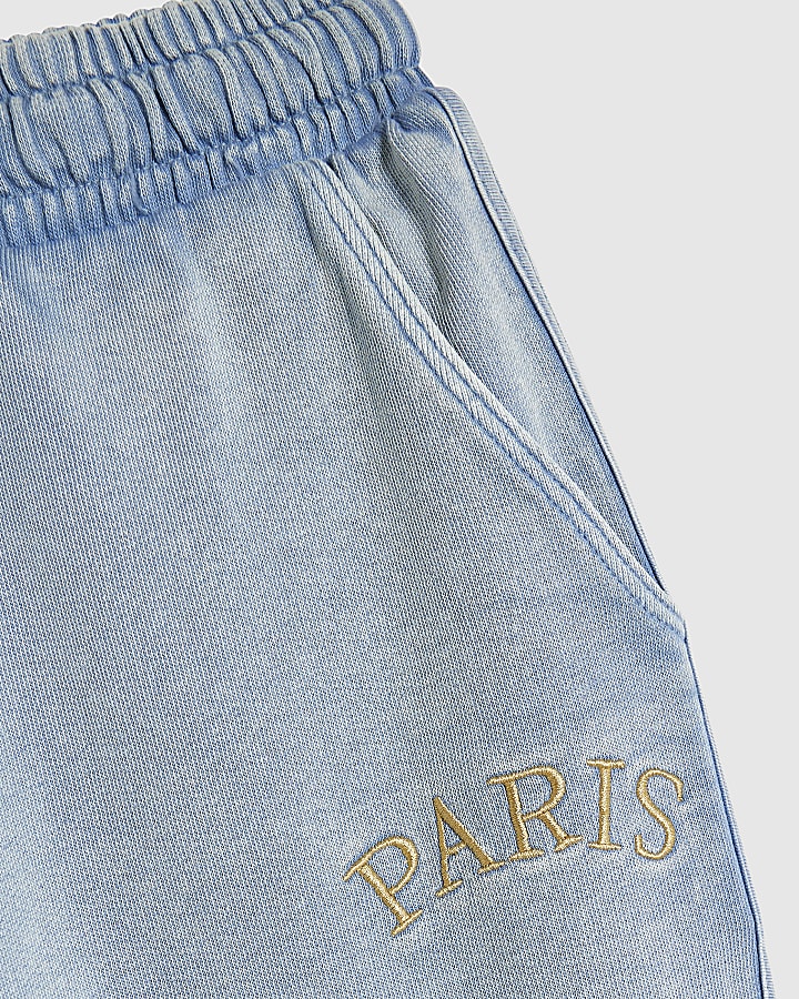 Girl Blue Washed Denim Joggers