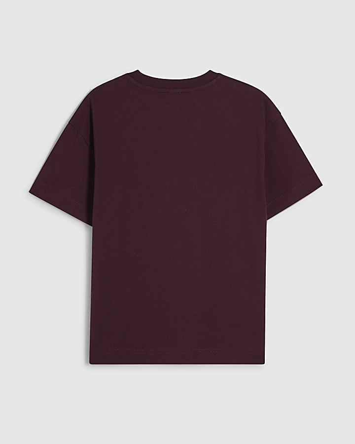 Girls Purple Embellished Iconic Dog T-Shirt