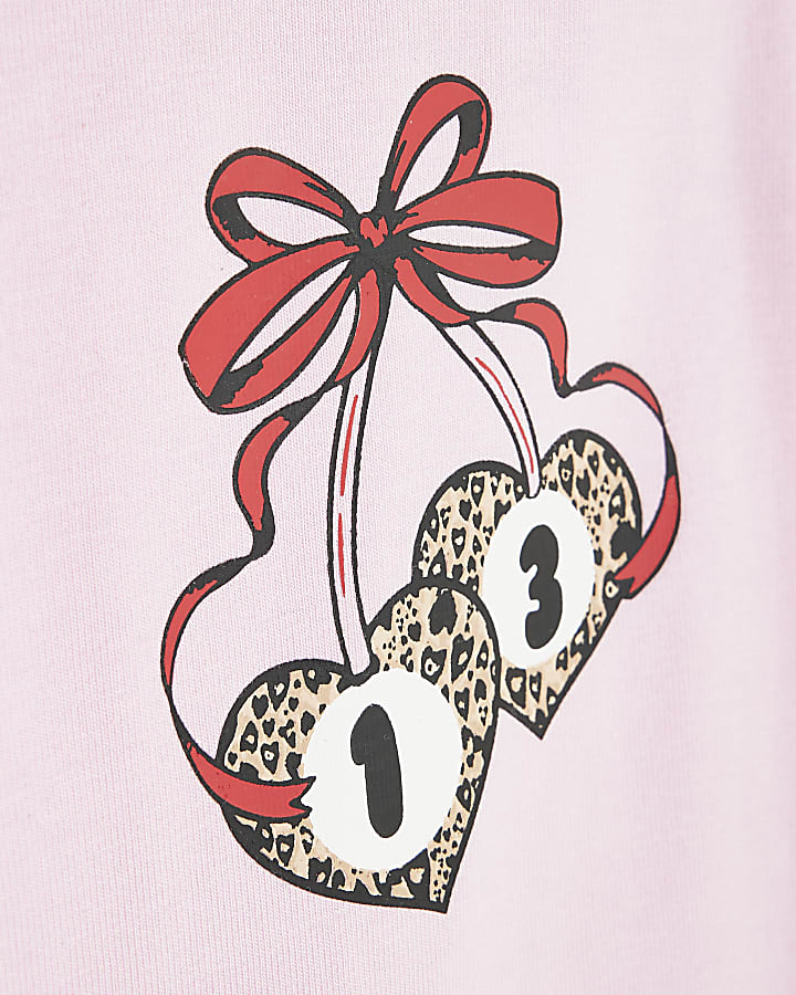 Girls Pink Girls Club Hoodie Set