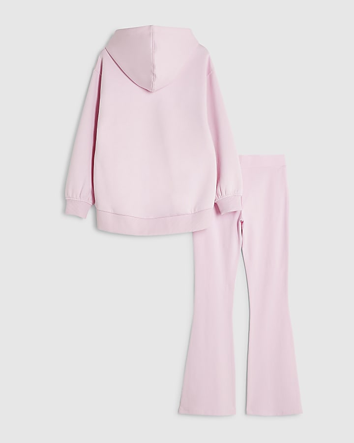 Girls Pink Girls Club Hoodie Set