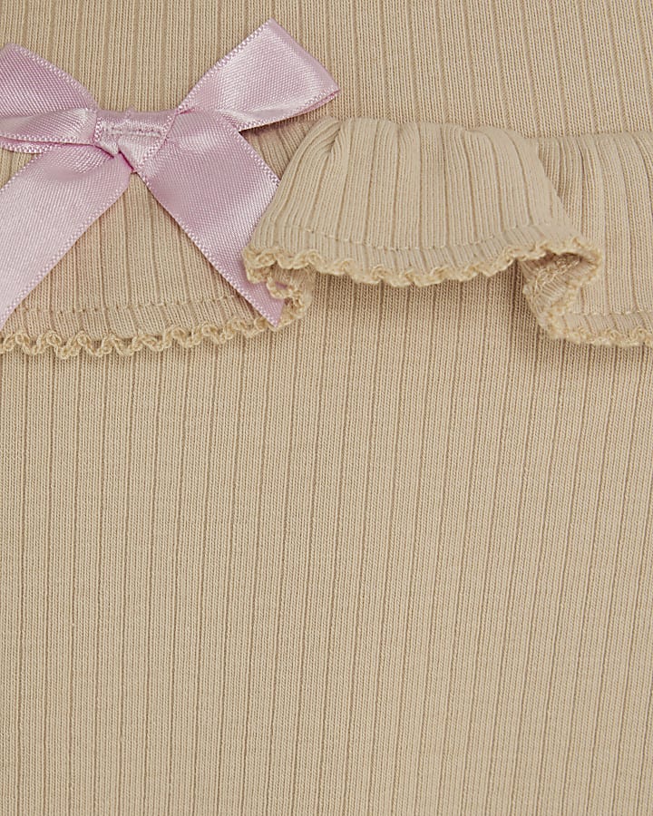 Baby Girls Cream Deer Print Jumper Set