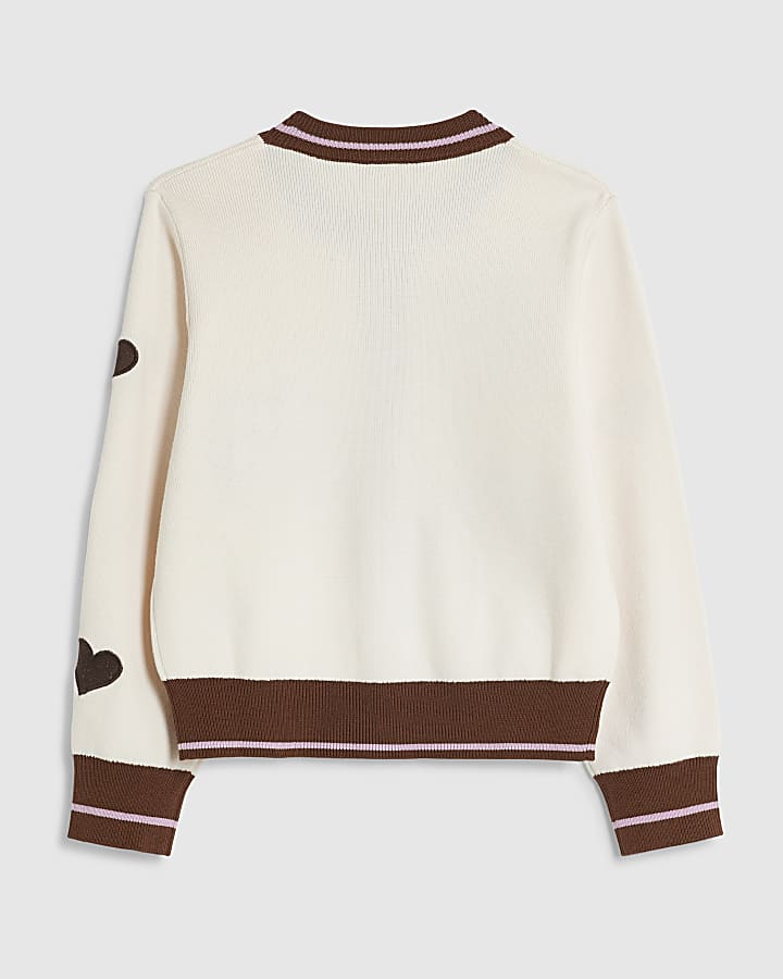Girls Cream House Cardigan