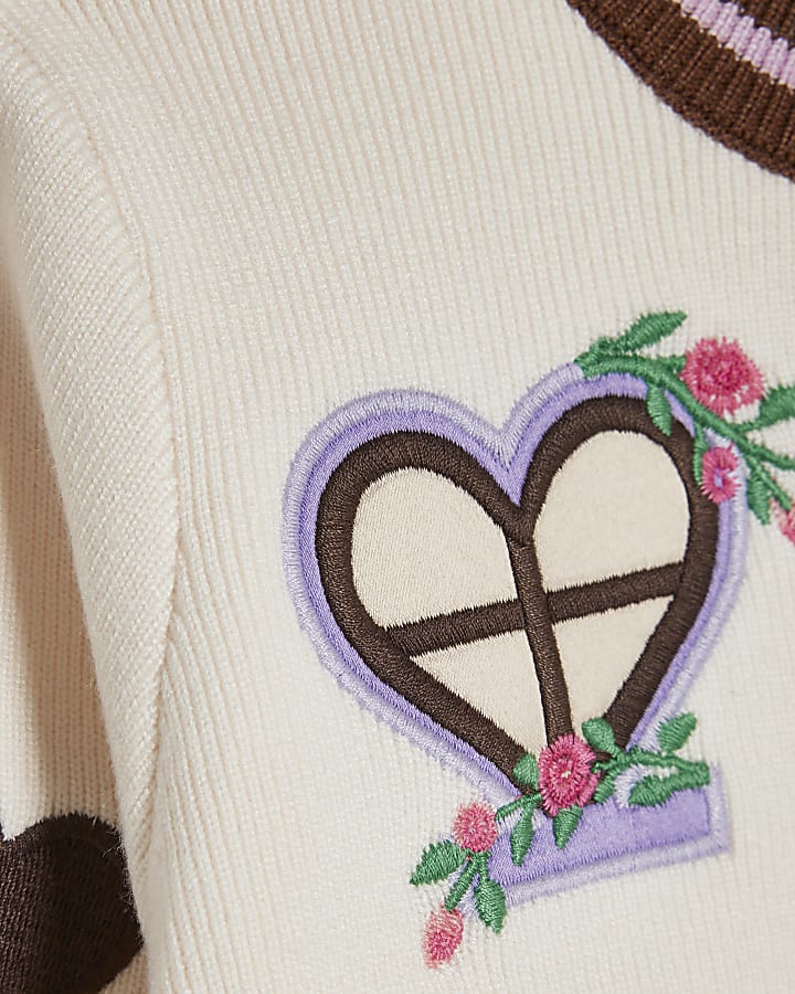 Mini Girls Cream House Cardigan