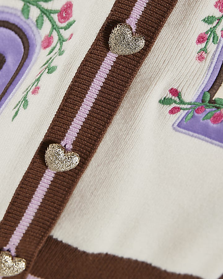 Mini Girls Cream House Cardigan