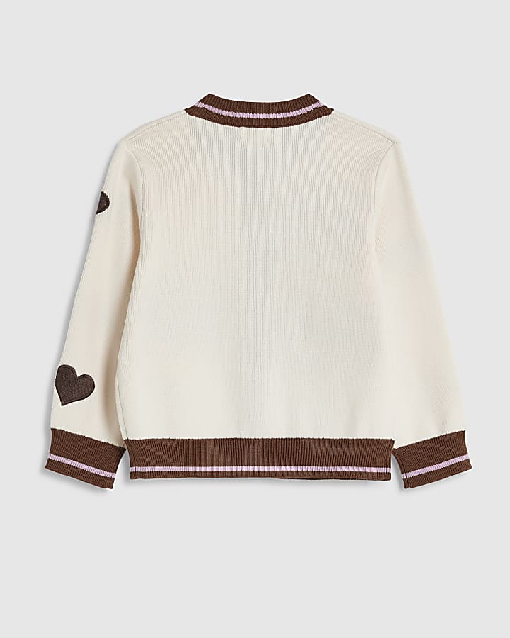 Mini Girls Cream House Cardigan