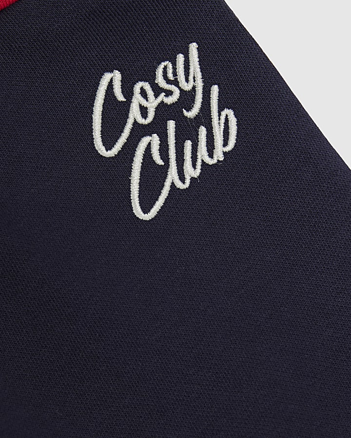 Baby Boys Navy Club Bear Sweatshirt Set