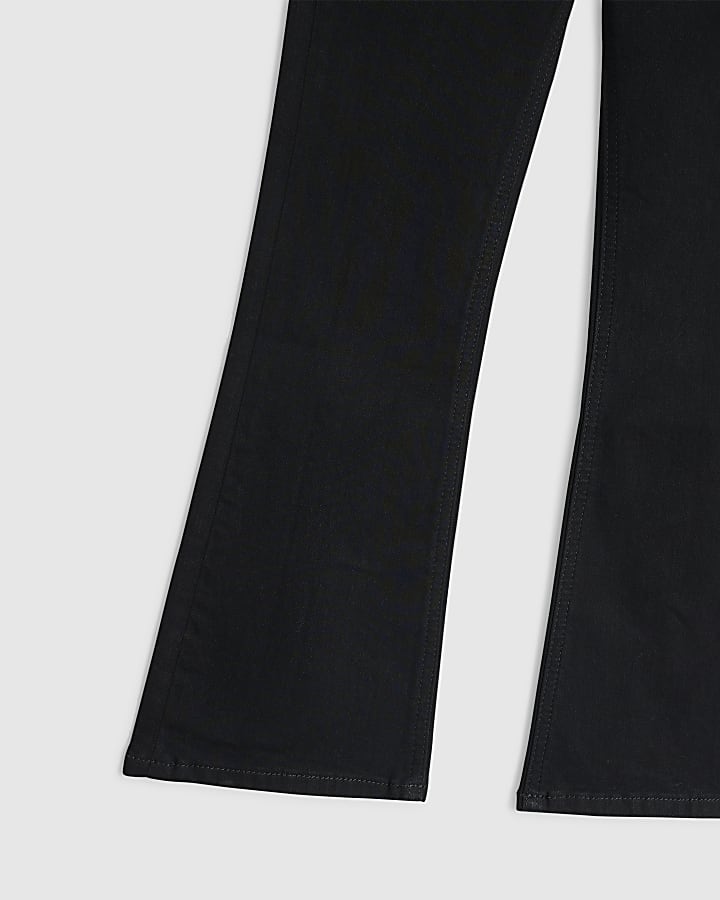 Girls Black Flare Jeans