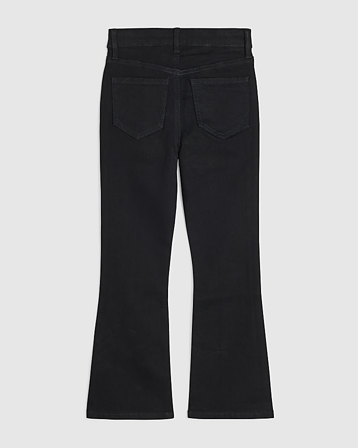 Girls Black Flare Jeans