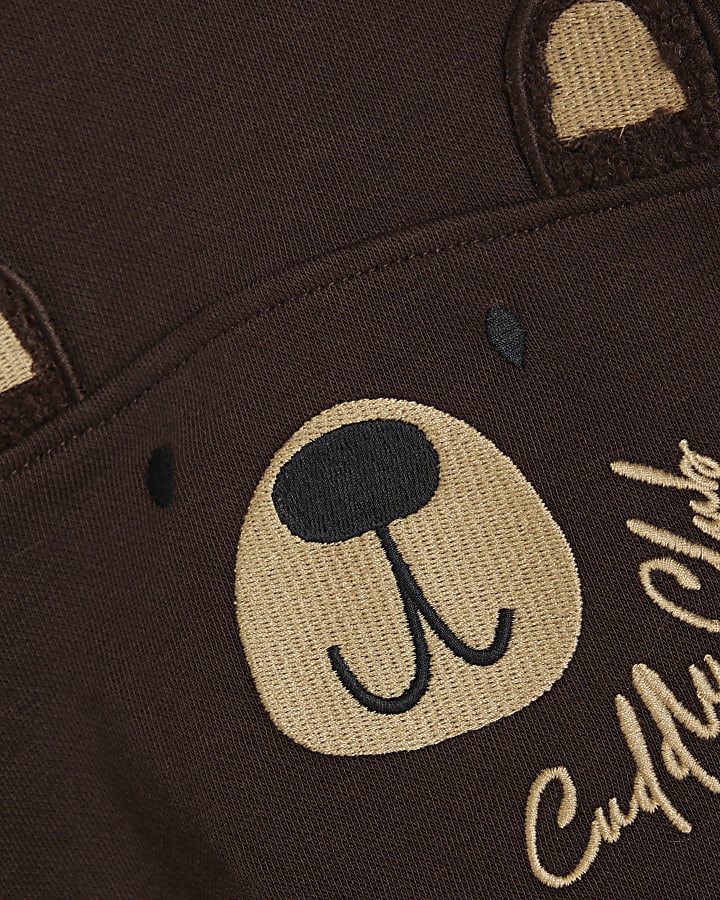 Baby Boys Brown Borg Bear Sweatshirt Set