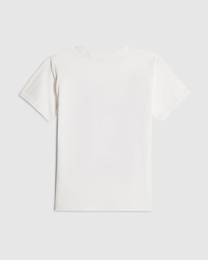 Girls White Always Iconic Disco T-Shirt