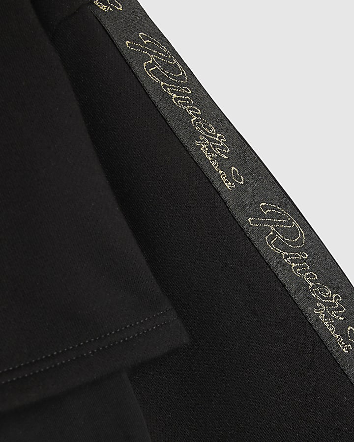 Girls Black Double Layered RI Sweatshirt