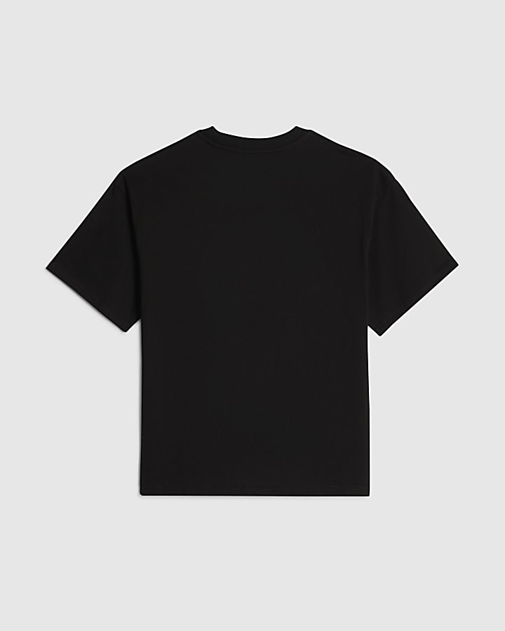 Girls Black Soda Queen T-Shirt
