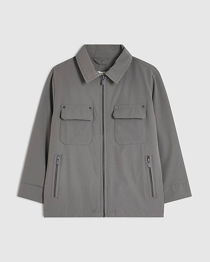 Mini Boys Grey Shacket
