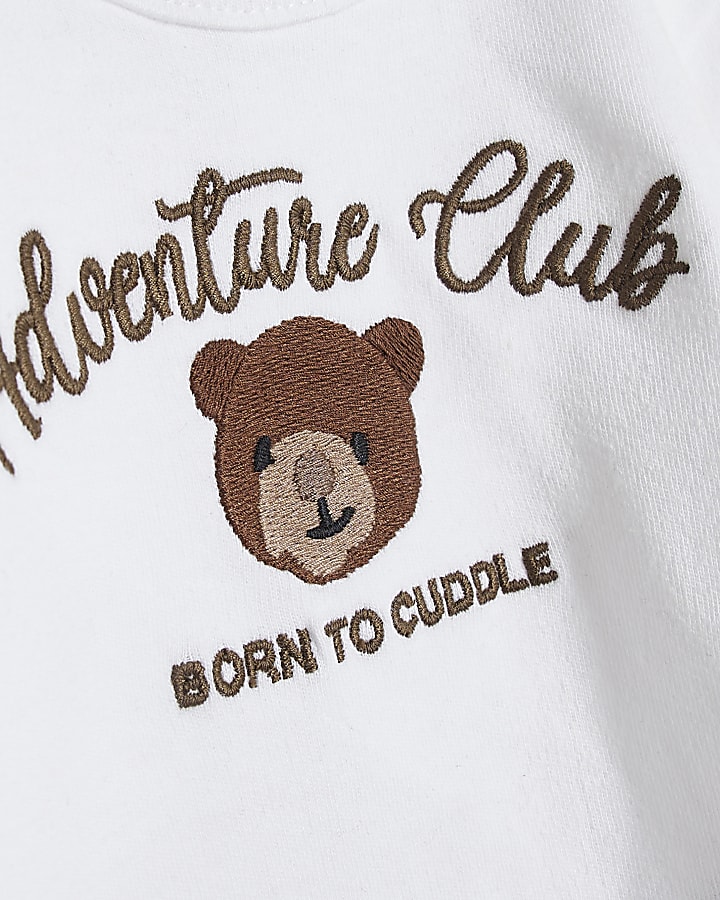 Baby Boys Brown Borg Bear Gilet Set