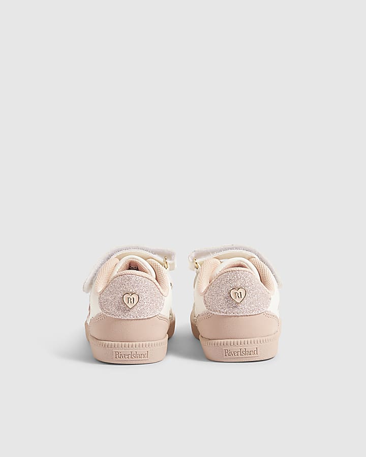 Mini Girls White Bow Trainers