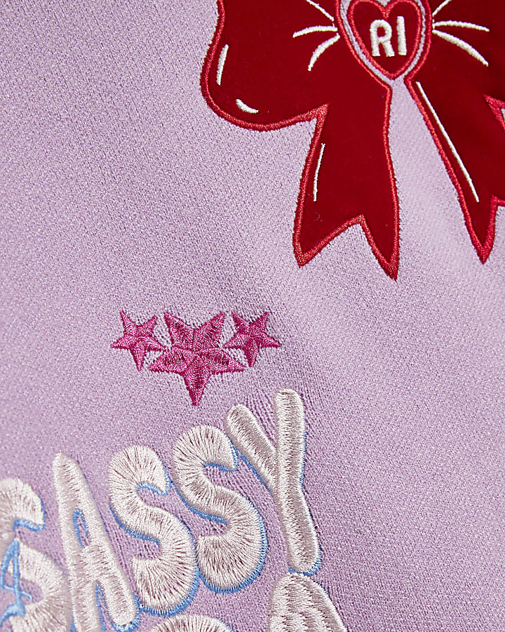 Girls Purple Sassy Era Jumper
