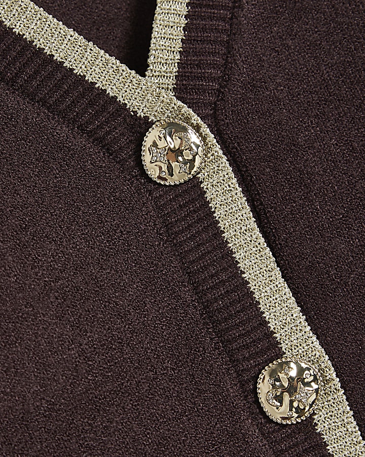 Girls Brown Stargazer Cardigan