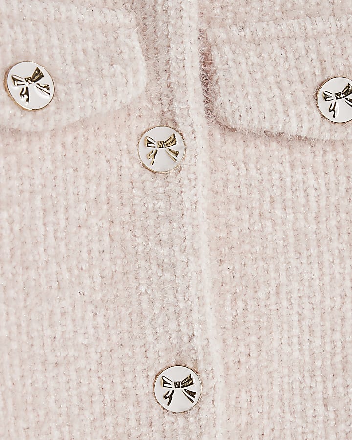 Girls Pink Cosy Fit And Flare Dress