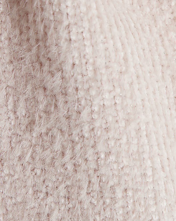Girls Pink Cosy Fit And Flare Dress