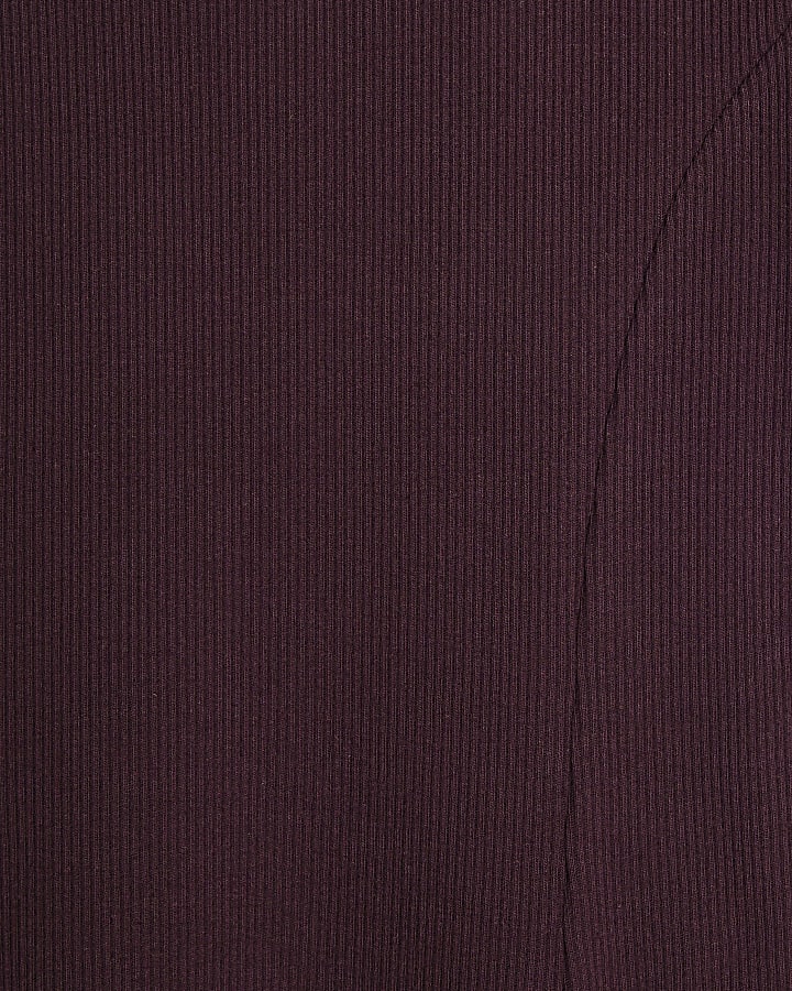 Girls Purple Scallop Edge Fit And Flare Dress