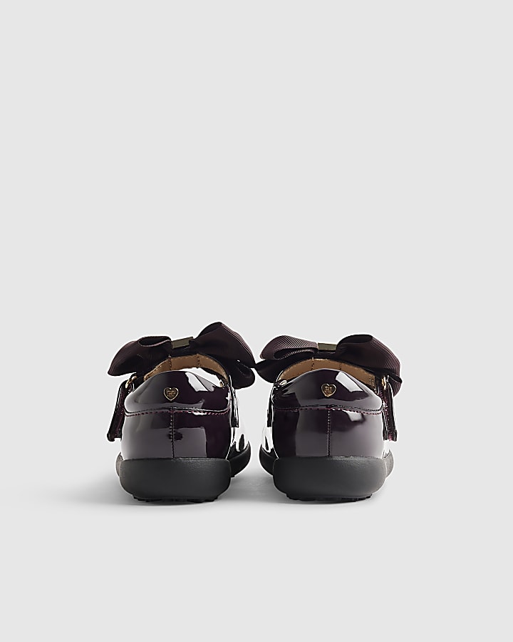 Mini Girls Purple Patent Mary Jane Shoes